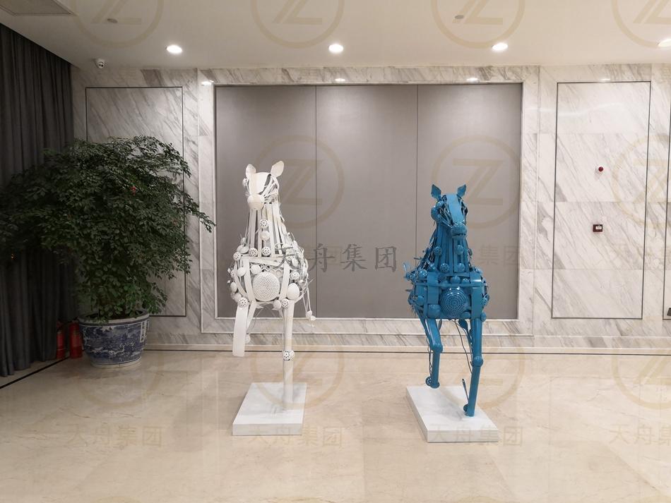 酒店雕塑案例-不锈钢雕塑-瑞安集团-五星级酒店-浙江温州