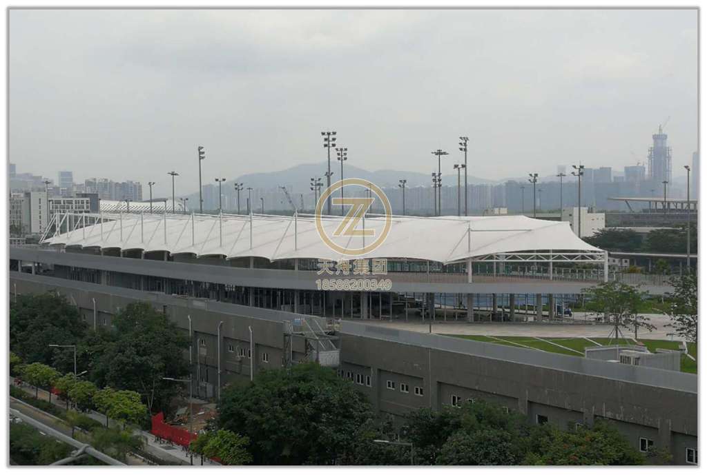 钢结构项目-深圳南山区-地铁2号线机车库上盖网球中心
