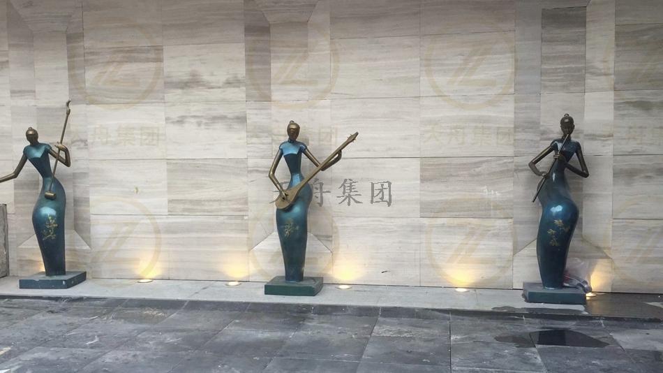 园林雕塑案例-不锈钢雕塑-玻璃钢雕塑-重庆市两江新区-金开悦府